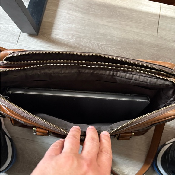 Coach BMK Commuter Leather Briefcase Shoulder Bag Computer - Picture 15 of 16